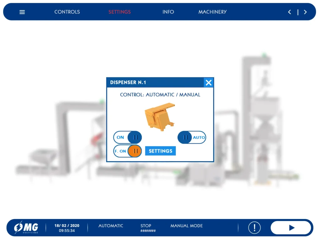 SCADA सिस्टम एकीकरण नियंत्रण सेटिंग्स